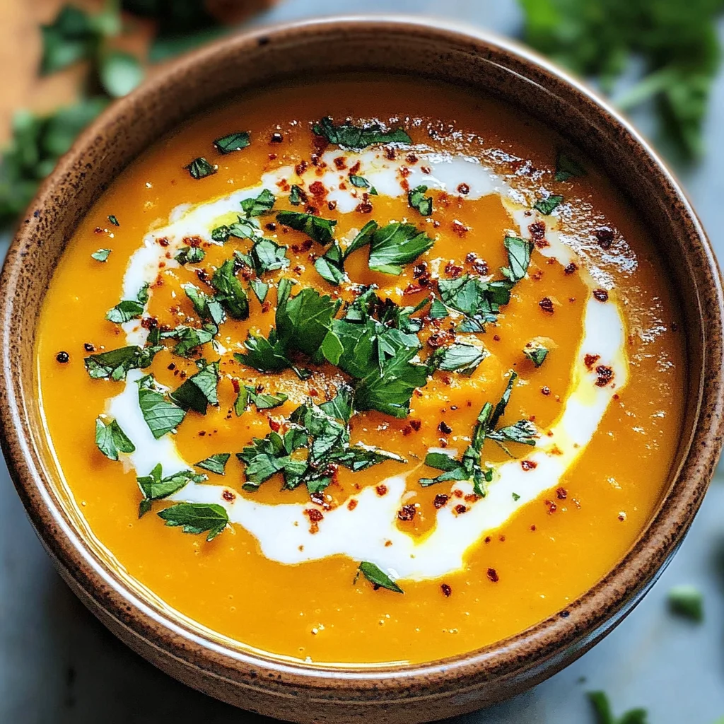 Easy Butternut Squash and Sweet Potato Soup