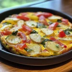 Frittata with Potatoes, Red Peppers, and Spinach Recipe