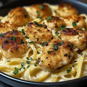 Garlic Butter Chicken Bites with Creamy Parmesan Pasta: An Incredible 7-Step Recipe