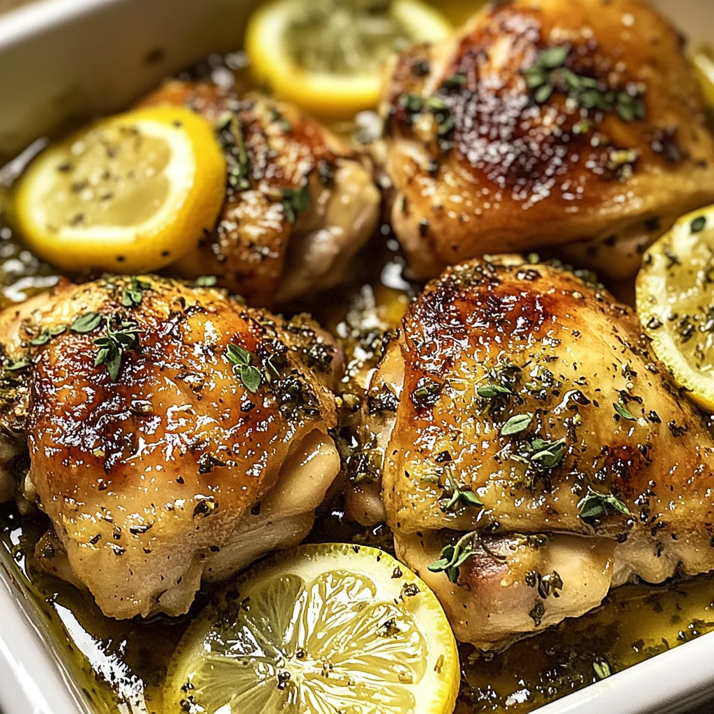 Greek Lemon Chicken Thighs