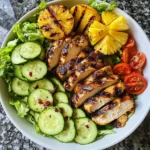 Grilled Pineapple Chicken Salad