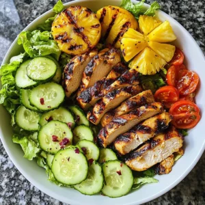 Grilled Pineapple Chicken Salad