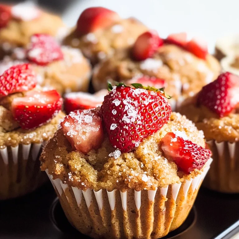 Healthy Strawberry Muffins with Greek yogurt