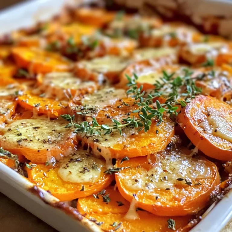 Homemade Garlic Butter Sweet Potato Bake - apple vinegarandcookie