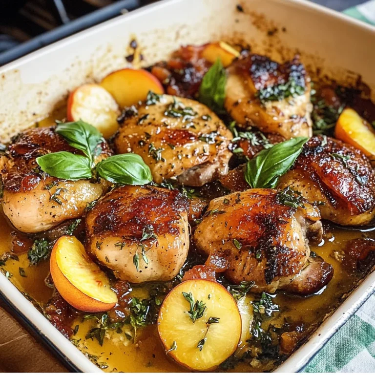 Honey Butter Peach Chicken