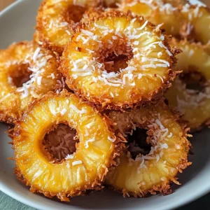 Indulgent Fried Pineapple with Coconut Crust: A Tropical Delight
