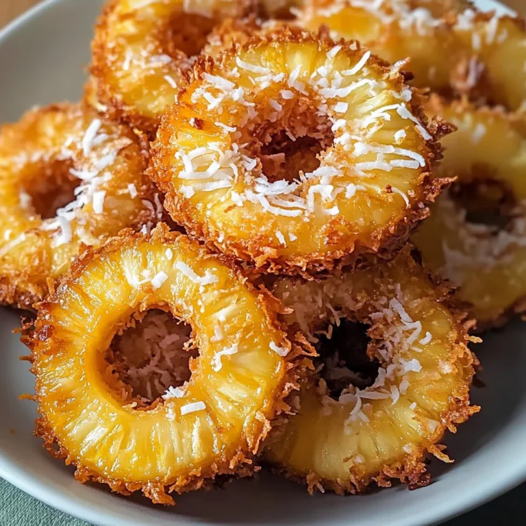 Indulgent Fried Pineapple with Coconut Crust: A Tropical Delight