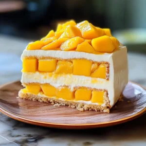 Irresistible Tasty Mango Milk Cake for Tropical Bliss