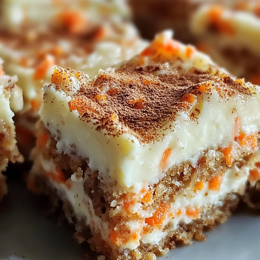 Irresistibly Indulgent Carrot Cake Cream Cheese Bars