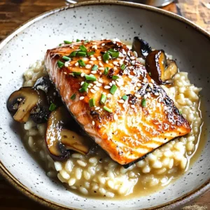 Japanese Style Risotto with Seared Salmon