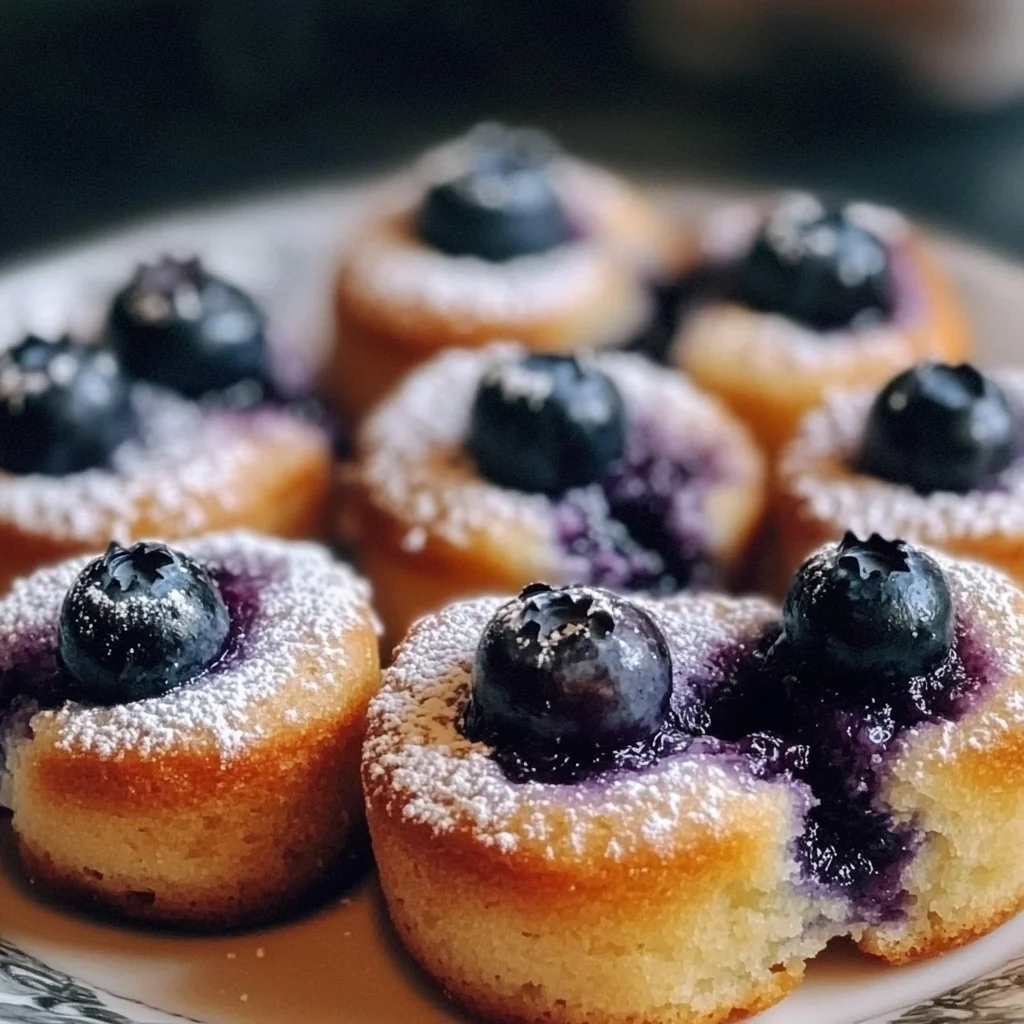 Lavender Blueberry Tea Cakes