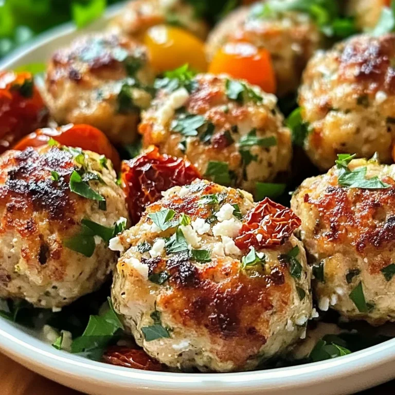 Mediterranean Chicken Meatballs