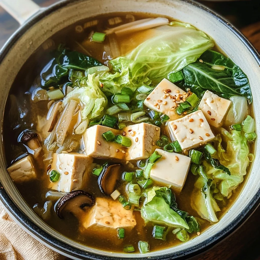 Napa Cabbage Tofu Soup