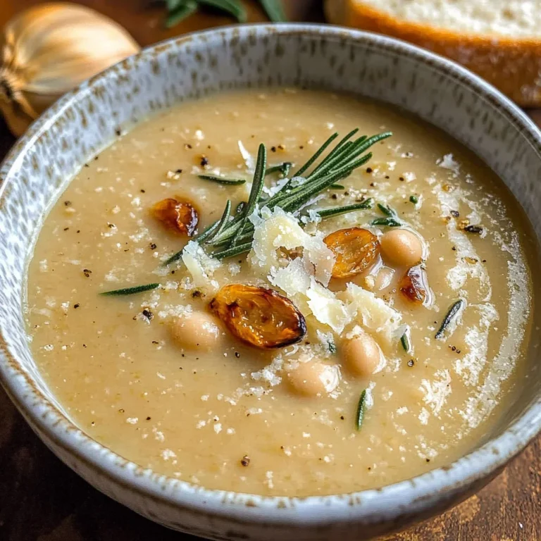 Rosemary Roasted Garlic Bean Soup