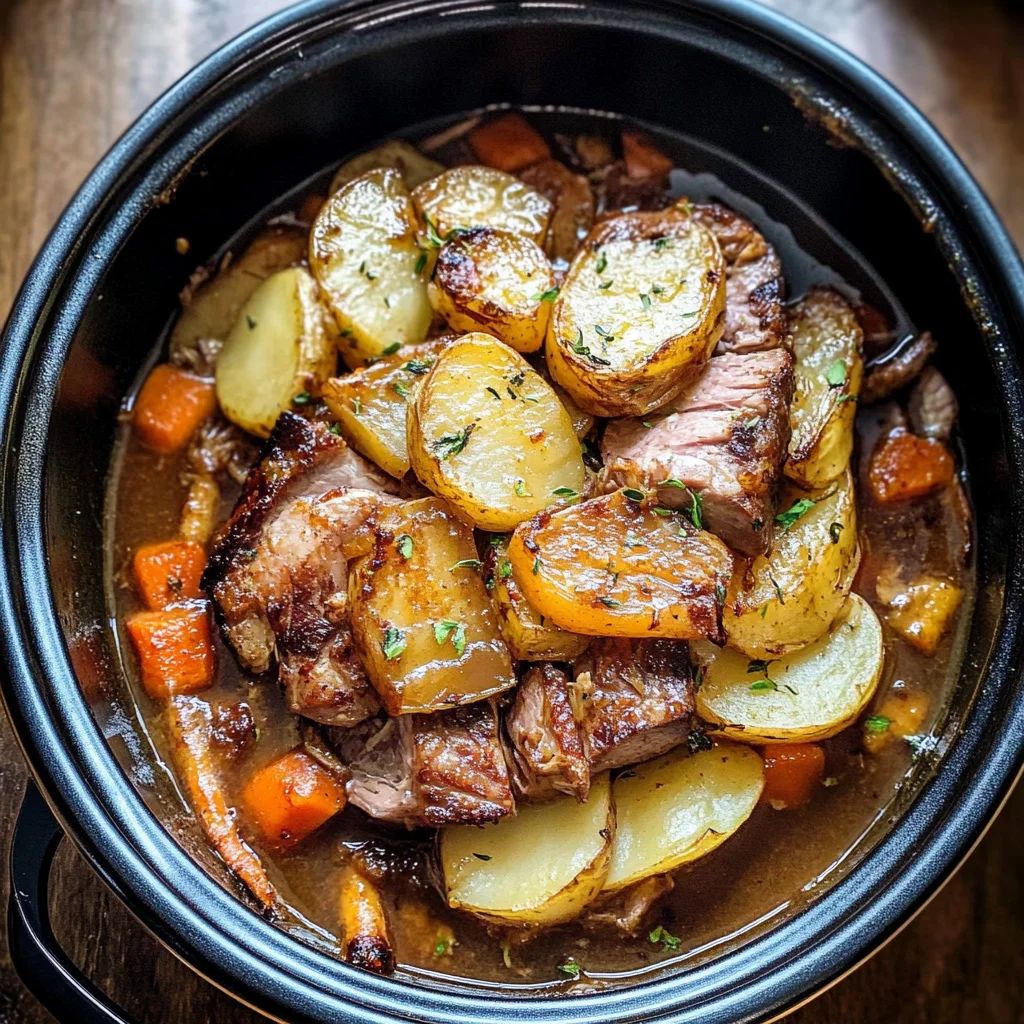 Slow Cooker Lamb Hotpot