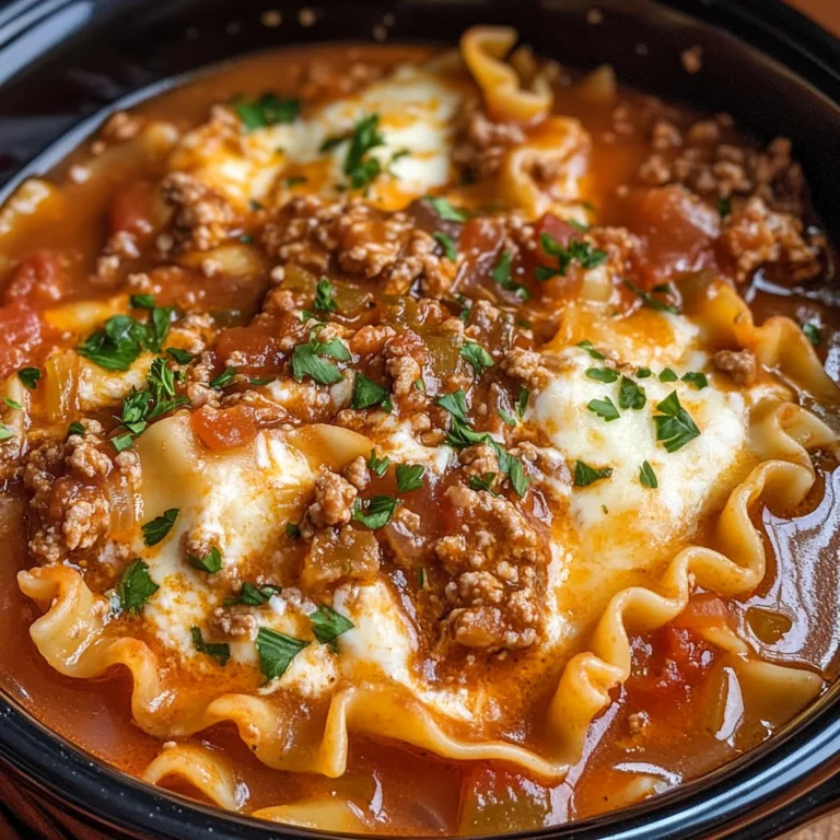 Slow Cooker Lasagna Soup