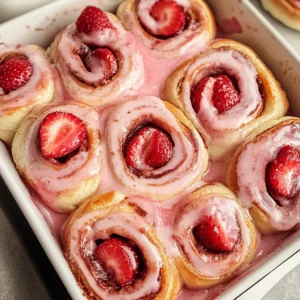 Strawberry Cinnamon Rolls