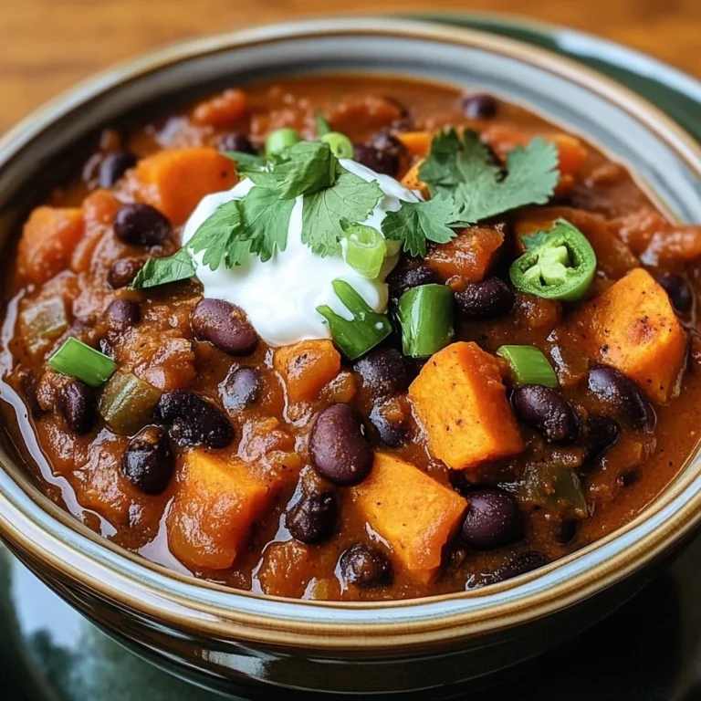 Sweet Potato & Black Bean Vegetarian Chili – Crock Pot