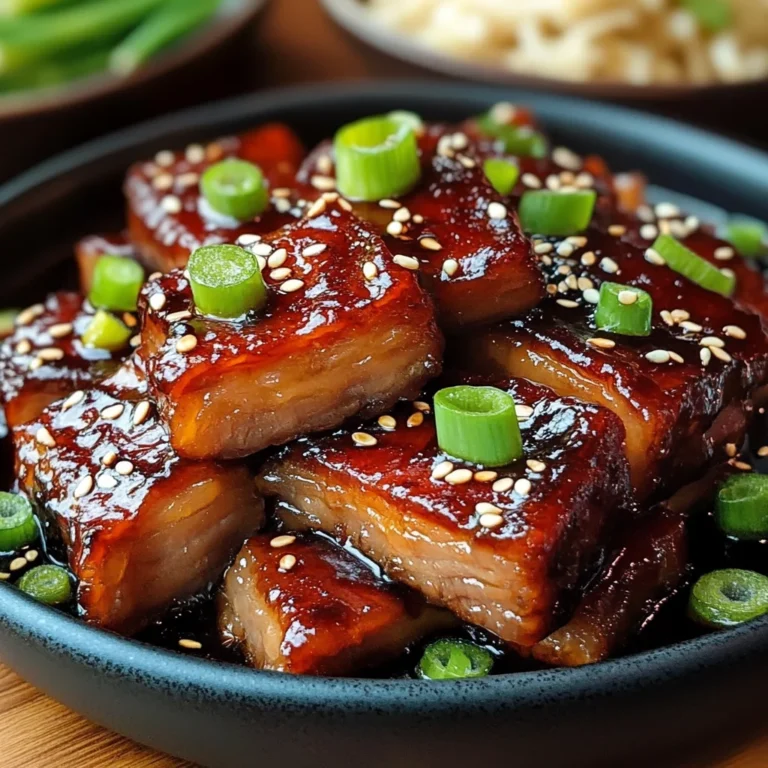 Sweet and Sticky Asian-Style beef Belly Recipe