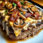Swiss Turkey Bacon Mushroom Meatloaf