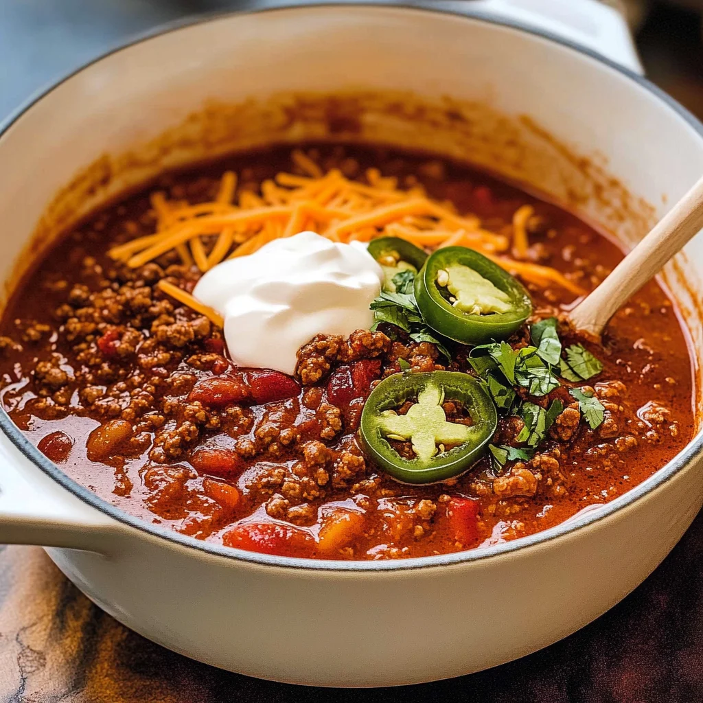 Texas No Beans Chili