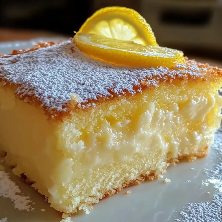 The Best Lemon Custard Cake