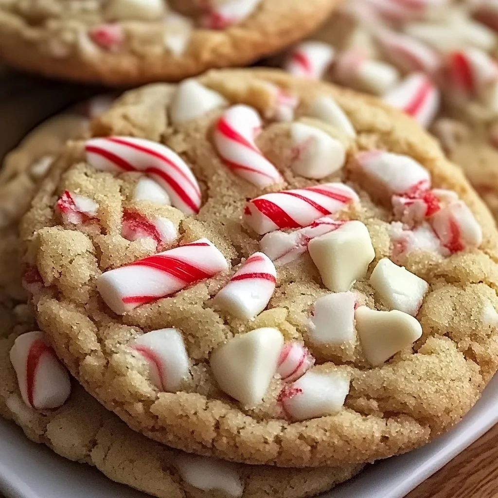 White Chocolate Candy Cane Cookies