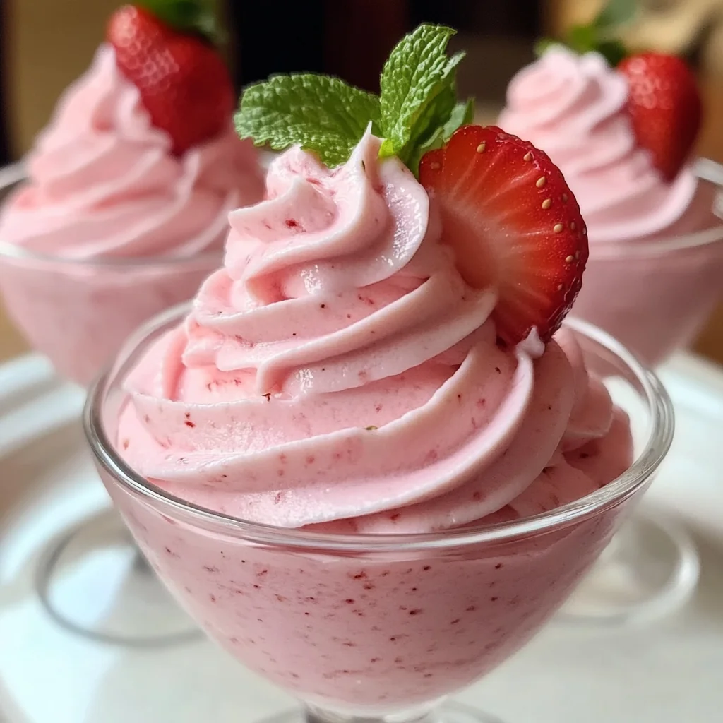 4-Ingredient Strawberry Mousse – So Light, So Dreamy!