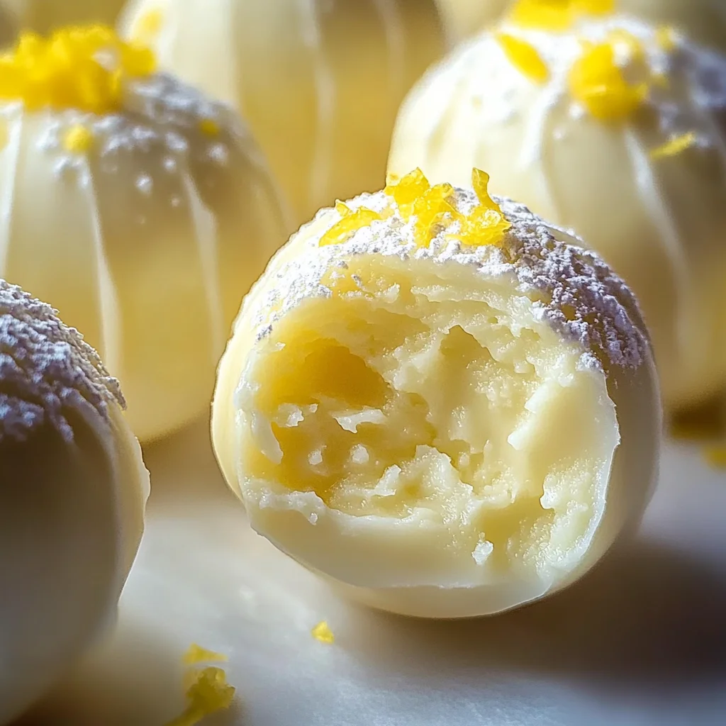 Creamy Lemon Truffles