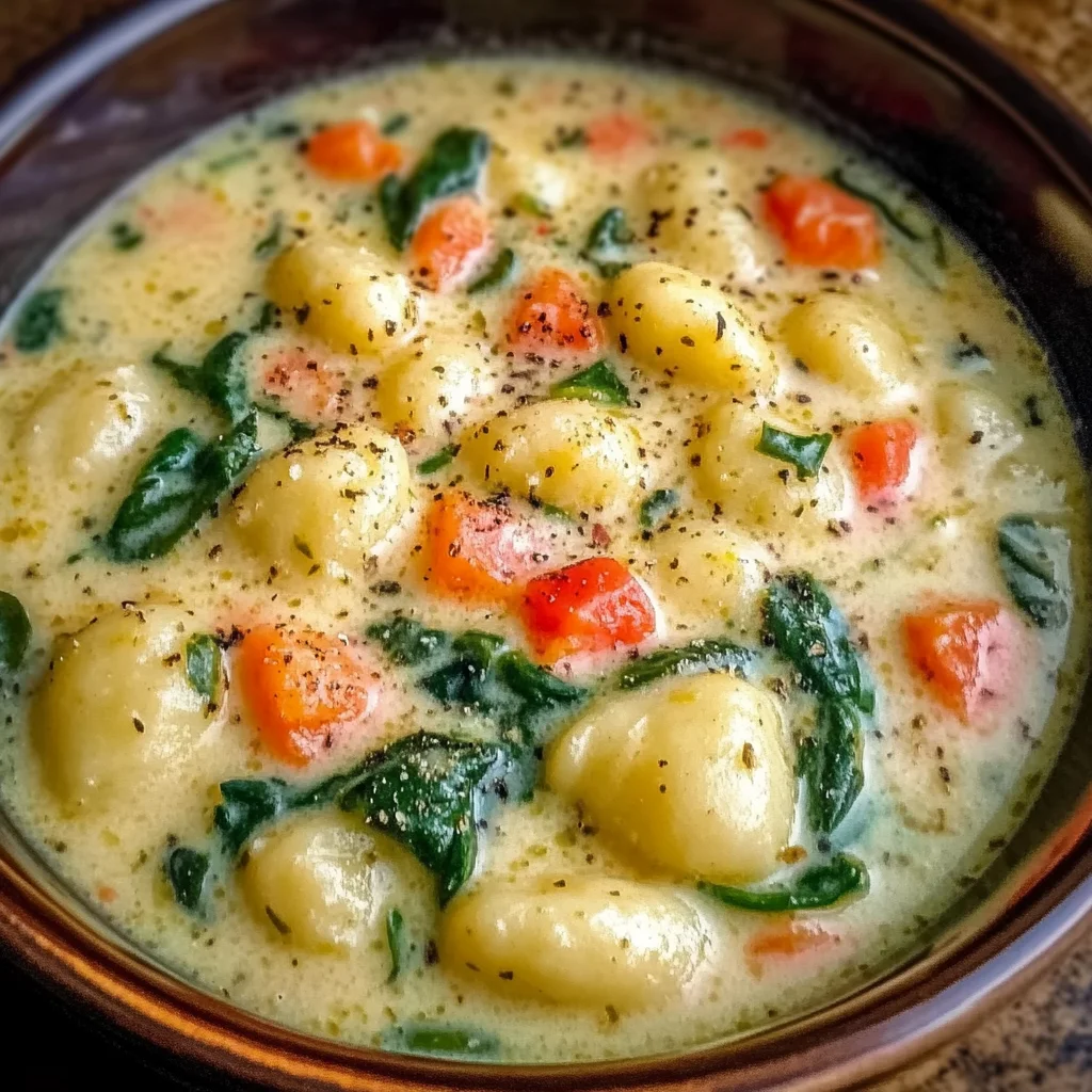 Creamy Vegetarian Gnocchi Soup
