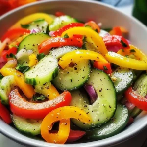 Cucumber Sweet Pepper Salad