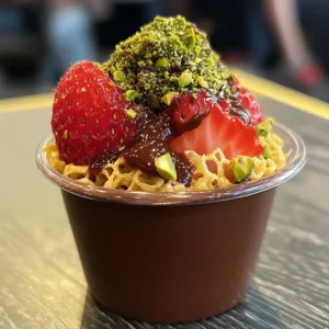 Dubai Chocolate Strawberry Cup: A Divine Dessert Experience