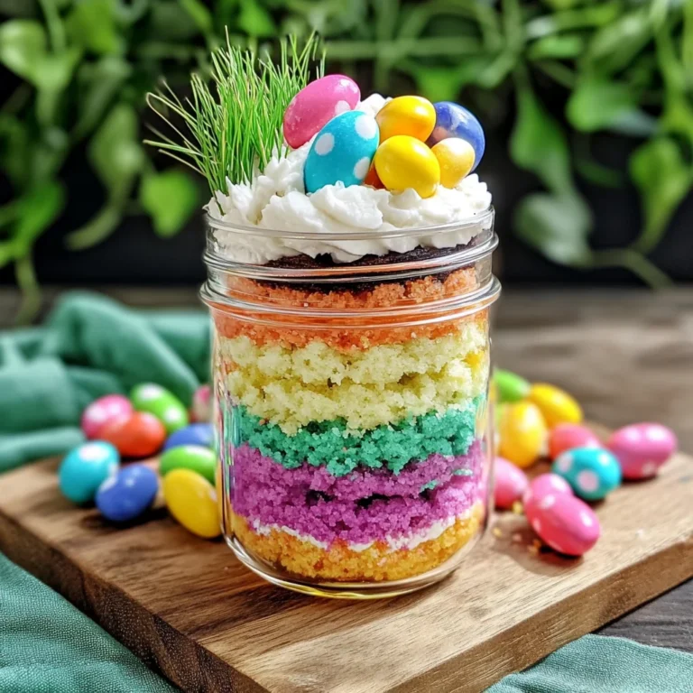 Easter Cake in a Jar