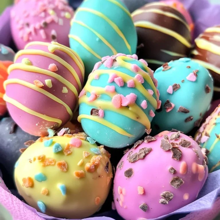 Easter Egg Cookie Dough Truffles