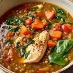 Easy Chicken Lentil Soup - theamazingfood