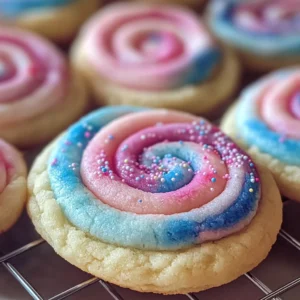 Fluffy Cotton Candy Cookies