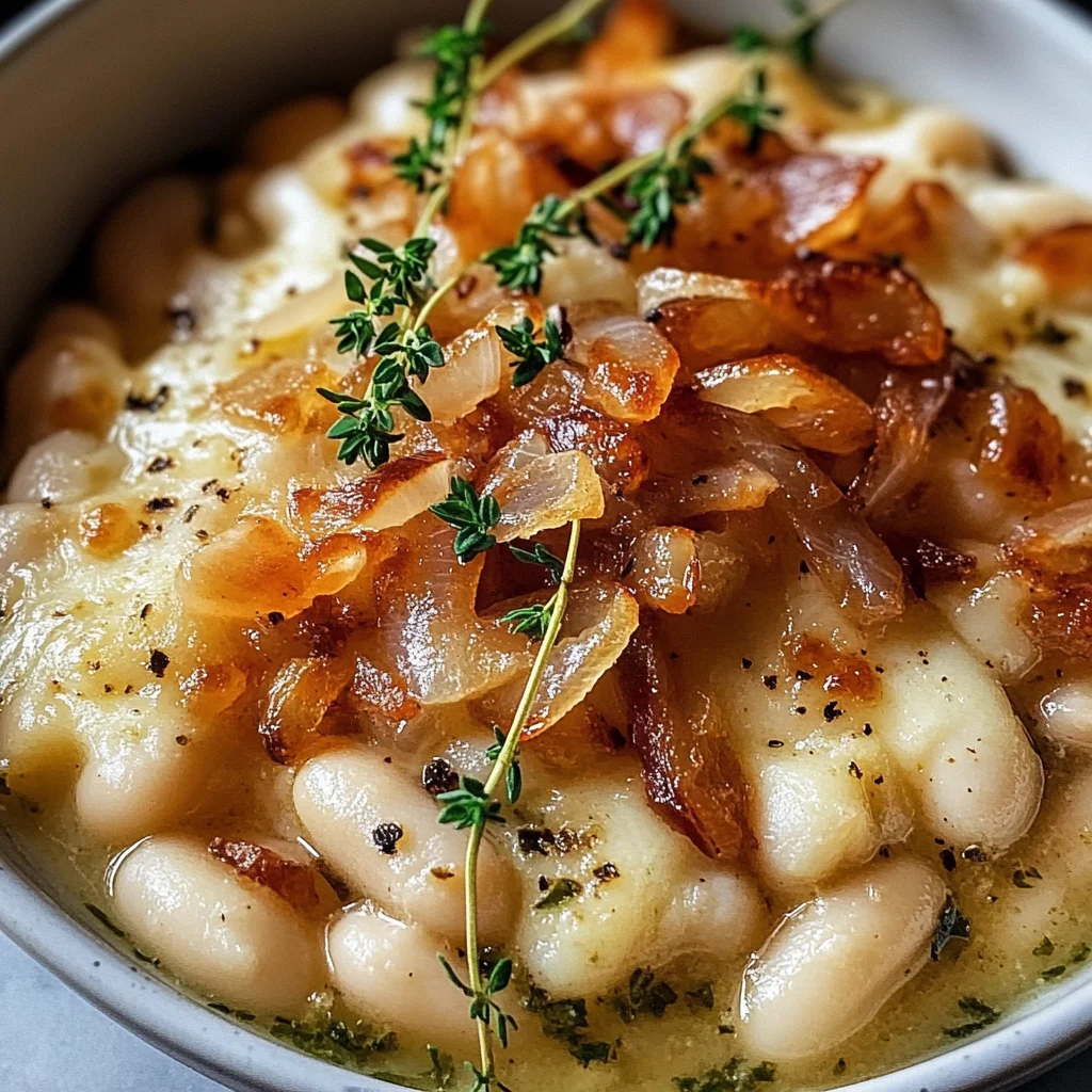 French Onion White Beans Recipe