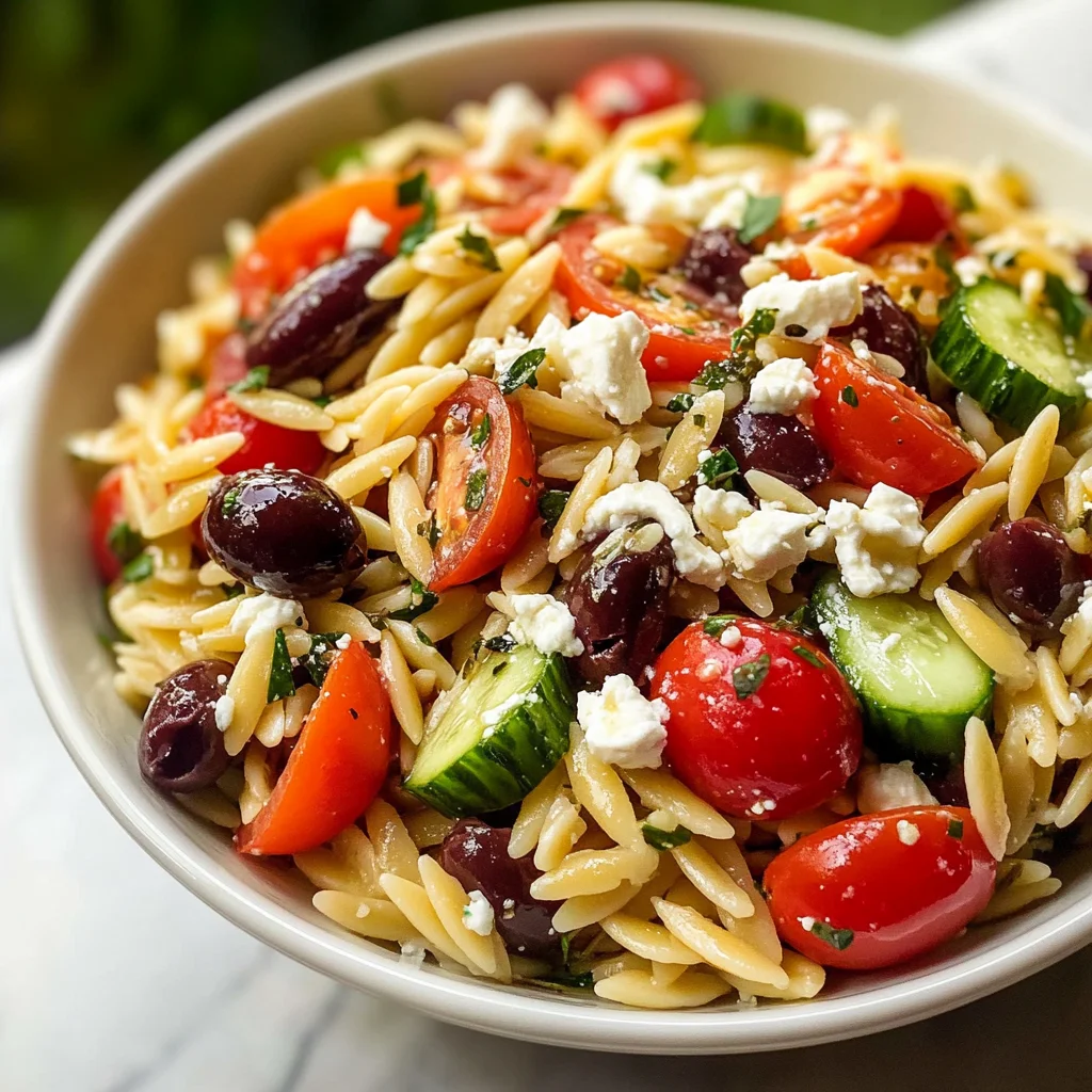 Greek Orzo Pasta Salad
