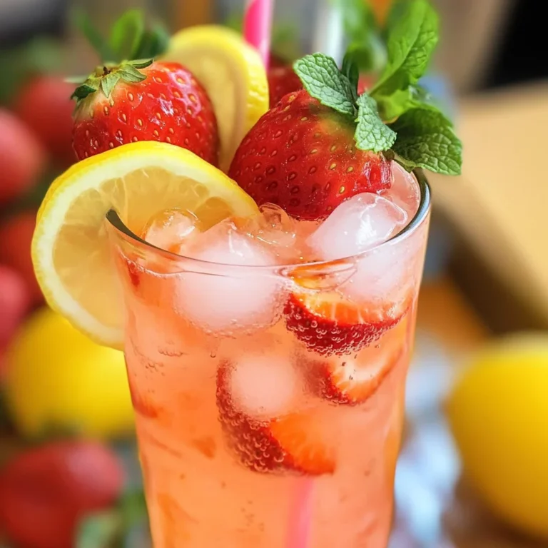 Homemade Strawberry Lemonade
