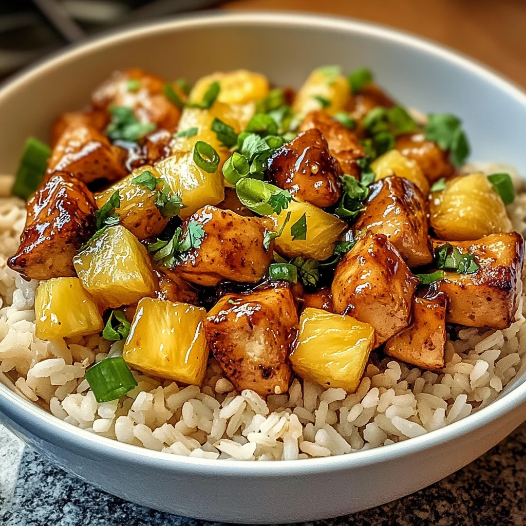 Honey Garlic Pineapple Chicken Bowl: A Tropical Delight!