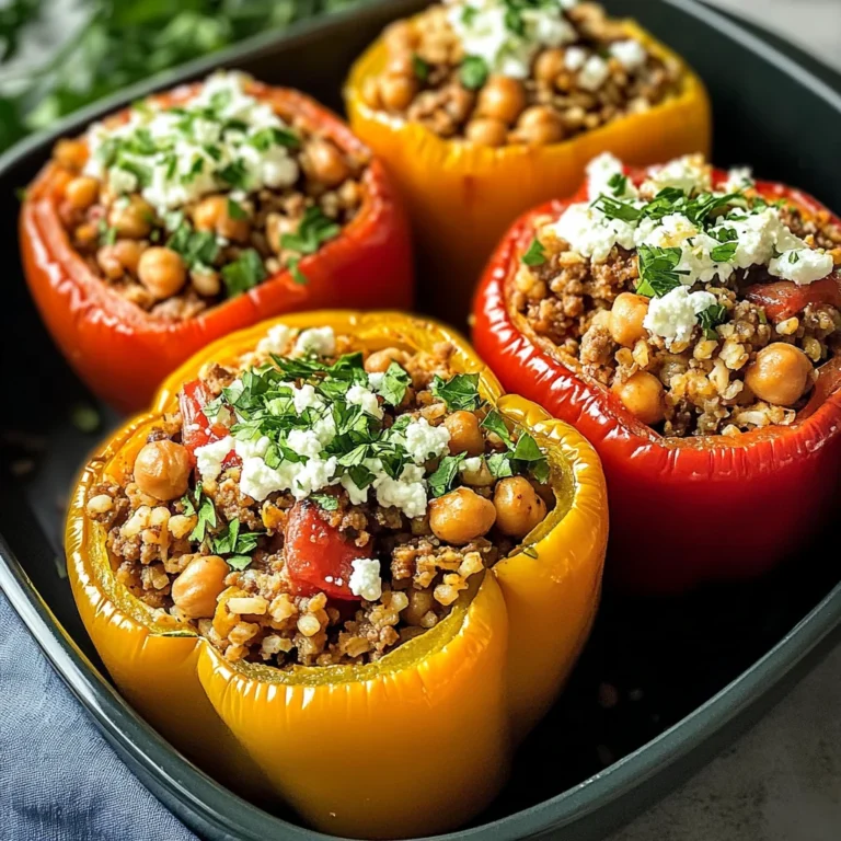 Irresistible Greek Stuffed Bell Peppers - Homefoodkitchen