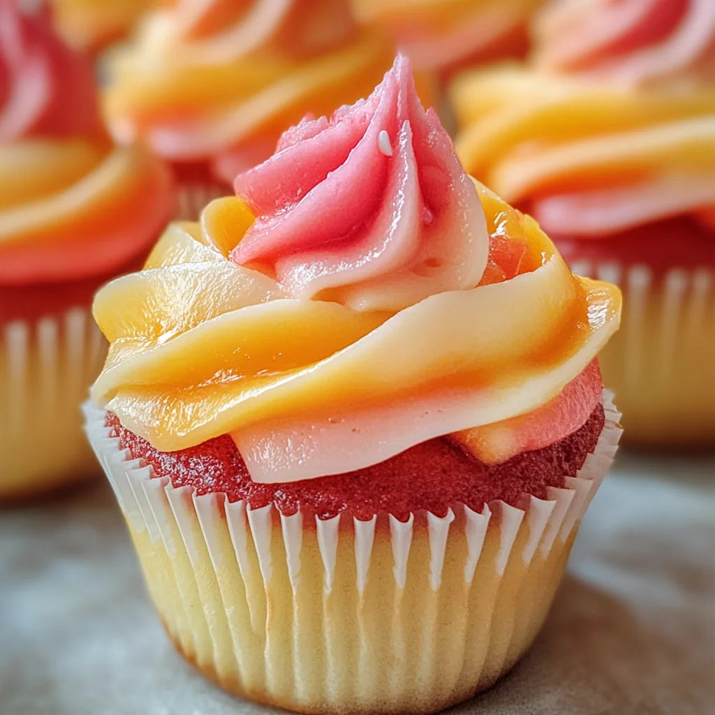 Mango Strawberry Sunset Cupcakes: A Delightful Recipe!