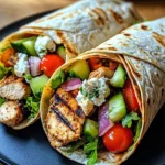 Mediterranean Chicken Wraps Bursting with Flavor and Freshness