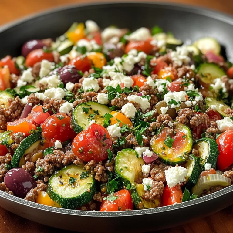 Mediterranean Ground Beef Skillet: A Flavorful 30-Minute Meal
