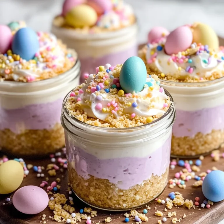 Mini Easter Cheesecake Jars - A Cute, No-Bake Spring Dessert
