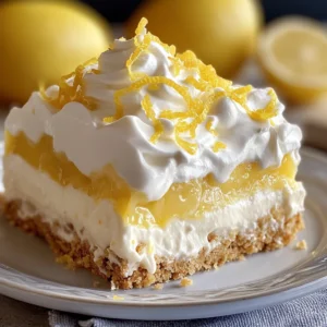 No-Bake Lemon Lasagna Dessert : Creamy, Zesty & Perfect for Spring