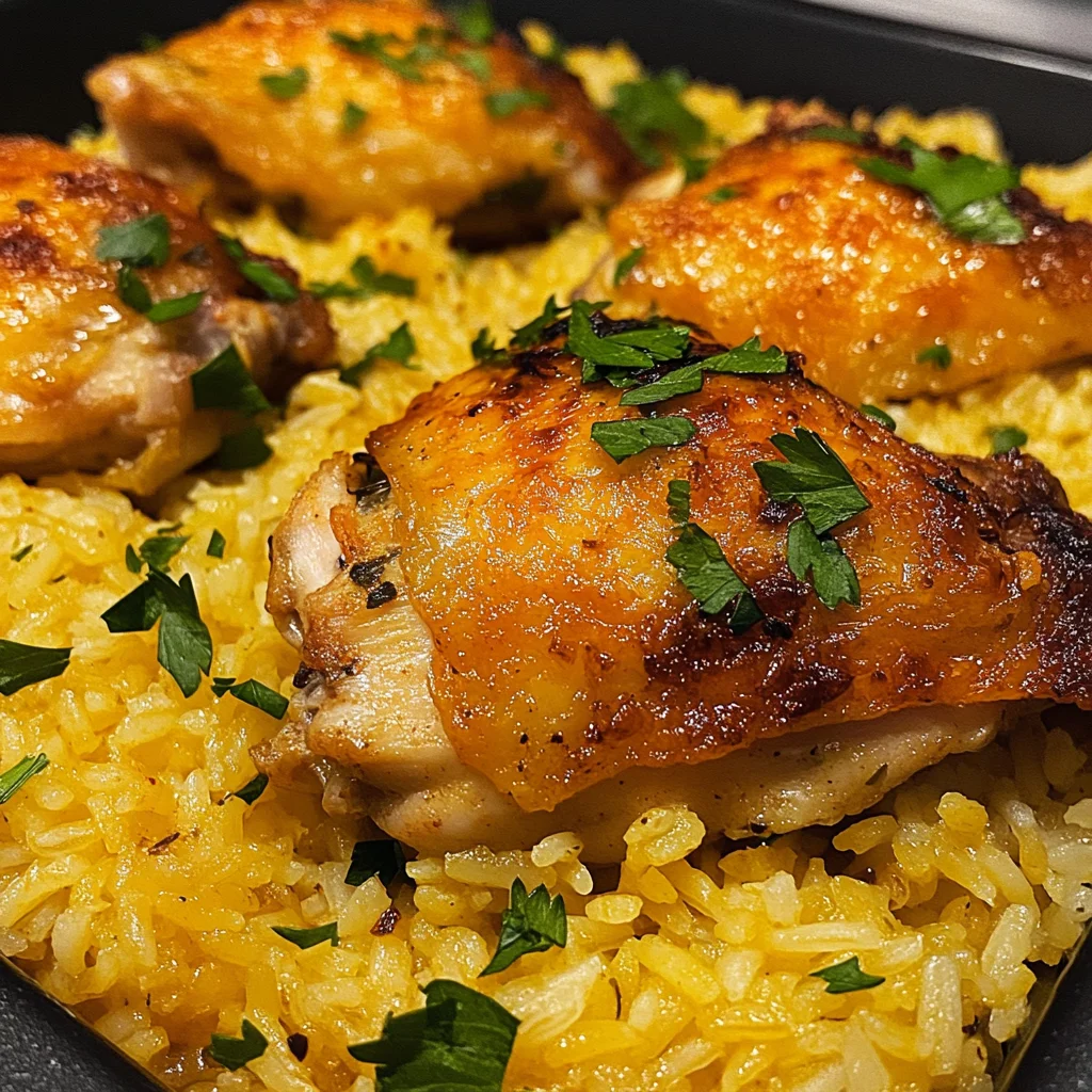 Oven Baked Chicken and Rice Recipe