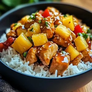 Pineapple Chicken and Rice: Quick Tropical Delight for Dinner
