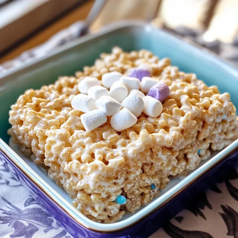 Rice Krispie Treat For One