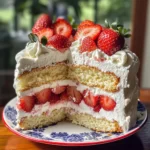 Small Batch Gluten Free Strawberry Shortcake Cake